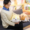 30-60cm Cute Corgi Dog Plush Toy Lovely Christmas Gift for Kids Stuffed Soft Animal Cartoon Pillow Valentine Present, Height:35CM(Gray)