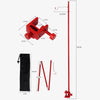 CLS Outdoor Aluminum Alloy Mini Simple Light Stand Camping Foldable Fixed Light Bracket(Red)