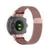 For Garmin Forerunner 45 / 45S / Swim 2 Milanese Watch Band(Rose Pink)