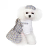 Grey Summer Dog Dress, Size S - Breathable & Lightweight