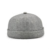 G12788 Iron Mark Street Melon Skullcap Retro Flanged Landlord Hat without Eaves, Size: 58cm(Grey)