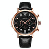 Ochstin 6105 Multi Function Watch Business Leisure Men  Watch Waterproof Timing Quartz Watch Belt Watch(Rose Gold Black)