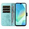 For Samsung Galaxy A26 5G Global Dandelion Embossed Pattern Flip Leather Phone Case(Green)