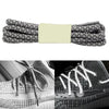 Reflective Shoe laces Round Sneakers ShoeLaces Kids Adult Outdoor Sports Shoelaces, Length:120cm(Light Grey)