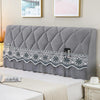 Bedside All-Inclusive Anti-Collision Quilted Thick Fabric Protective Cover, Size: 60x150cm(Eight Petals Gray)