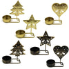 Christmas A Black Gold DH2303-03 Metal Retro Iron Art Candlesticks Ornament Table Candle Cup Decoration Props