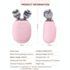 2 in 1 Electric Facial Cleansing Brush Waterproof face Skin   Cleansing Massager Silicone Vibration Scrubber Pore   Clear Blackhead Remover