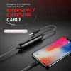 ROCK 1.2m 2.1A TPE + Nylon Braided USB to 8 Pin Data Sync Charge Cable For iPhone 11 Pro Max / iPhone 11 Pro / iPhone 11 / iPhone XR / iPhone XS MAX / iPhone X & XS / iPhone 8 & 8 Plus / iPhone 7 & 7 Plus (Black)