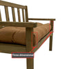 130 x 50cm Outdoor Home Patio Waterproof Sunscreen Bench Cushion, Color: Black