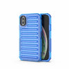 For iPhone XS / X High Transparency TPU Hybrid PC Airbag Phone Case(Transparent Blue)