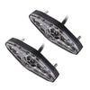 2 PCS KC-WD-NEW-3X Motorcycle LED Brake Light Running Lamp (Transparent Black)