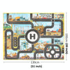 130 x 100cm Engineering Parking Scene Play Mat Outdoor Picnic Beach Mat