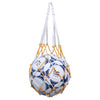 Bold Solid Mesh Ball Storage Bag(Yellow White)