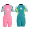 DIVE & SAIL M150656K Children Diving Suit 2.5mm One-piece Warm Swimsuit Short-sleeved Cold-proof Snorkeling Surfing Anti-jellyfish Suit, Size: XL(Pink)