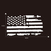 D-778 American Flag Pattern Car Modified Decorative Sticker(White)