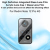 For Xiaomi Redmi Note 12 Pro 4G imak Integrated Rear Camera Lens Tempered Glass Film with Lens Cap