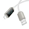 Borofone BU53 Meteor 1.2m 2.4A USB to 8 Pin Charging Data Cable(Grey)