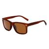 2 PCS Men Sunglasses Night Vision Anti-glare Driving Sun Glasses Goggles(Matte Brown Frame Brown Lens)