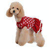 Red Heart Dog Sweater - Christmas Jumper (L)
