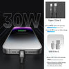 ROMOSS PD100W 3-In-1 Data Cable Type-C/USB-C To 8 Pin & Type-C & Micro Fast Charging Line 1.5m(Gray)