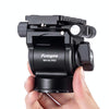 Fotopro MH-6A Pro Aluminum Alloy Heavy Duty Video Camera Tripod Action Fluid Drag Head with Sliding Plate (Black)