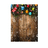 1.5m x 2.1m Nostalgic 3D Snow Scene Wooden Wall Children Photography Background Cloth