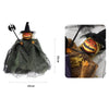 Halloween Terror Pumpkin Doll Pendant Haunted House Party Hanging Ghost Props(Green)