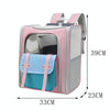 Foldable Cat Backpack Carrier, Breathable, Blue, For Cats up to 7.5kg