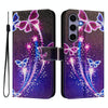 For Samsung Galaxy S25+ / S24+ 5G ENKAY Painted Leather Phone Case with Card Slots  Holder(Butterfly Pattern)
