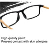 Black Frame Spring Hinge Anti Fatigue & Blue-ray Presbyopic Glasses, +3.50D