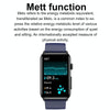 Smart Watch Ring ECG Temperature Heart Rate Blood Pressure Health Bluetooth Talking Watch, Color: Red Silicone