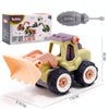 2PCS LXB-418 Removable Assembly Simulation Engineering Vehicle Model(Bulldozer)