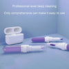 2pcs 3-in-1 Multi-purpose Bluetooth Earphone Cleaning Pen Keyboard Cleaning Brush(Orange)