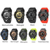 SMAEL 8081 Multifunctional Waterproof Luminous Numeric Digital Dual Display Outdoor Sports Watch(Black Rose Gold)