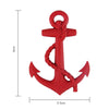 Ship Anchor Shape Car Auto Metal Free Stickers(Red)