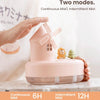ZAY-H007 LED Light Double Spray Wireless Mini Desktop Windmill Music Humidifier(Pink)
