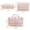Compact Handy Cosmetic Storage Bag Lightweight Toiletry Pack, Style: Flowers Opening Lid Model