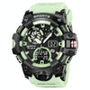 STRYVE S8027 Sports Multifunctional Luminous Dual Display Chronograph Student Watch(Light Green)