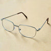 Full Metal Frame Resin Lenses Presbyopic Glasses Reading Glasses +3.00D(Silver)