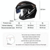 GXT 708 Electric Vehicle Dual Lens Helmet Four Seasons Safety Helmet, Size: M(Matt Black Red)
