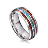 Ceramic Tungsten Steel Dragon Texture Ring for Men, Ring Size:10