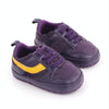 D2540 Autumn And Winter Soft Soled Walking Shoes Baby Shoes For 0-1 Years Old, Size: 12cm(Purple)