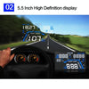 5.5" HUD GPS Speedometer Head-Up Display Car Universal