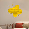 Acrylic Butterfly Stereo Wall Stickers Bedroom Living Room Background Wall Decoration Soft Mirror(Gold)