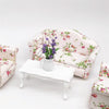 1:12 Mini House Toy Simulation White Lily with Porcelain Valley for Garden Scene Decoration(Purple)
