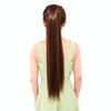 Natural Long Straight Hair Ponytail Bandage-style Wig Ponytail for WomenLength: 75cm(Black Brown)