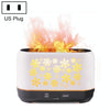 Desktop 3D Simulation Flame Incense Smoked Machine Humidifier, Colour:White(US Plug)