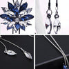Fashion Lady Gorgeous Flower Sweater Chain Summer Dress Accessories(Blue + White)