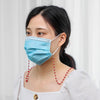 Necklace Personalized Handmade Crystal Bead Chain Mask Anti-Lost Lanyard Glasses Chain(Black)