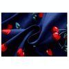 Summer Girls Cherry Pattern Sleeveless Dress, Kid Size:130cm(Navy Blue)